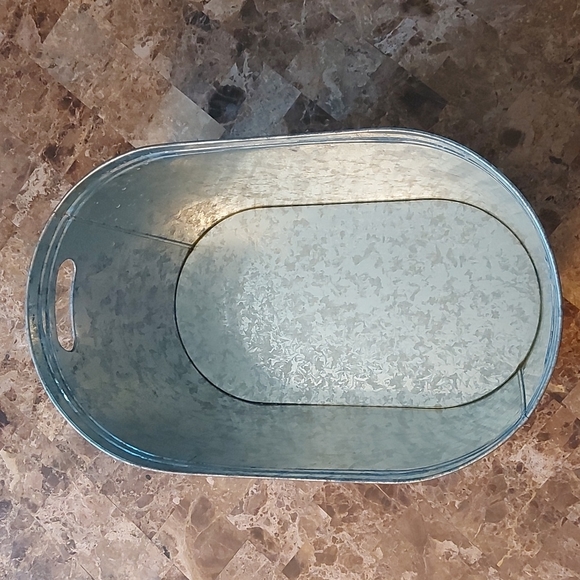 Coca Cola Ice Bucket Oval Galvanized Metal Tin Party Tub Cooler Vintage Decor - Picture 5 of 6